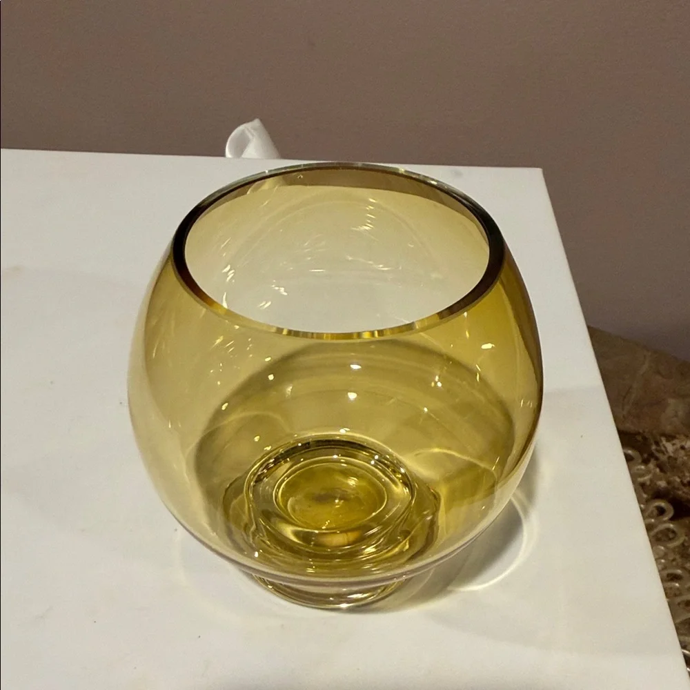 Crate&Barrel Glass Votive Holder, Set of 2